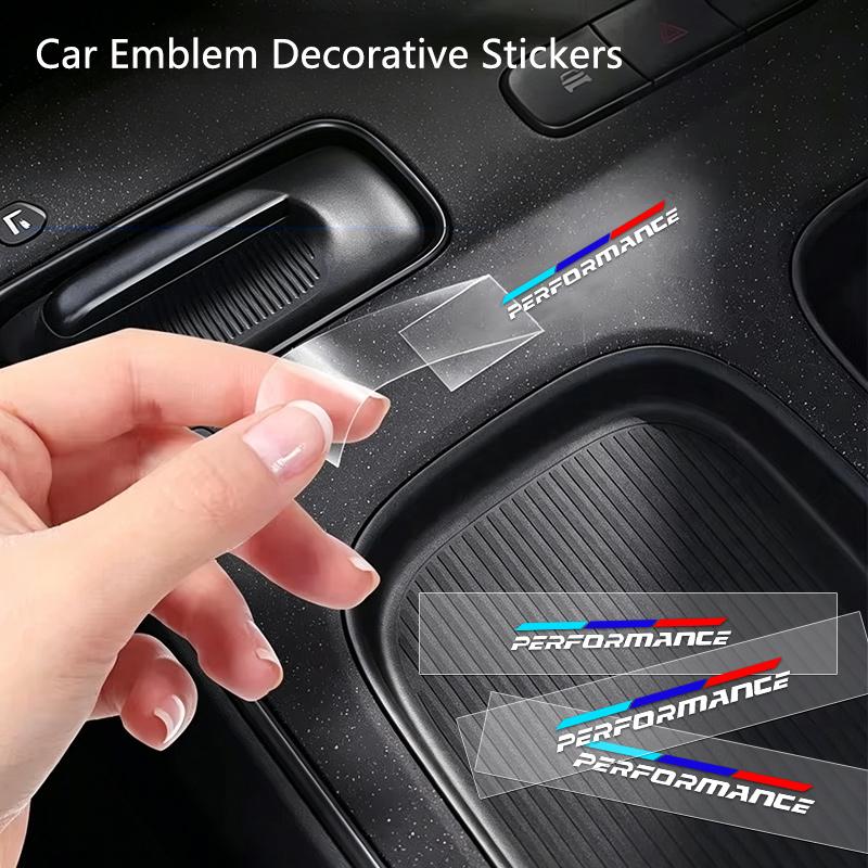 Fashion NEW Performance Car Emblem Decorative Stickers Decorative Sticker For BMW M X3 X5 E46 E90 E60 F10 F30 Auto Accessories ZCHJ4