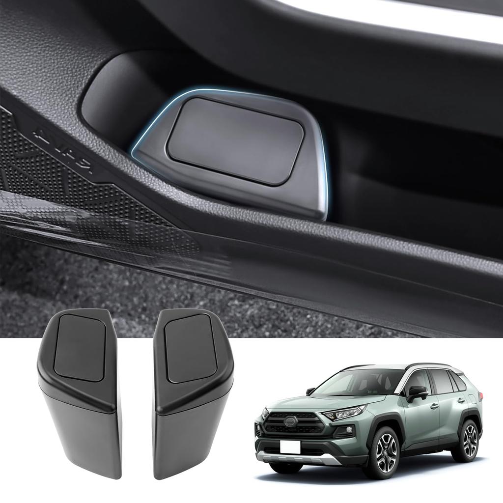 Coleya RAV4 Trash Set of Compatible with Toyota RAV4 Trash Cans for Driver and Passenger Small Car Storage Side ABS Convenient Easy Car Accessories
