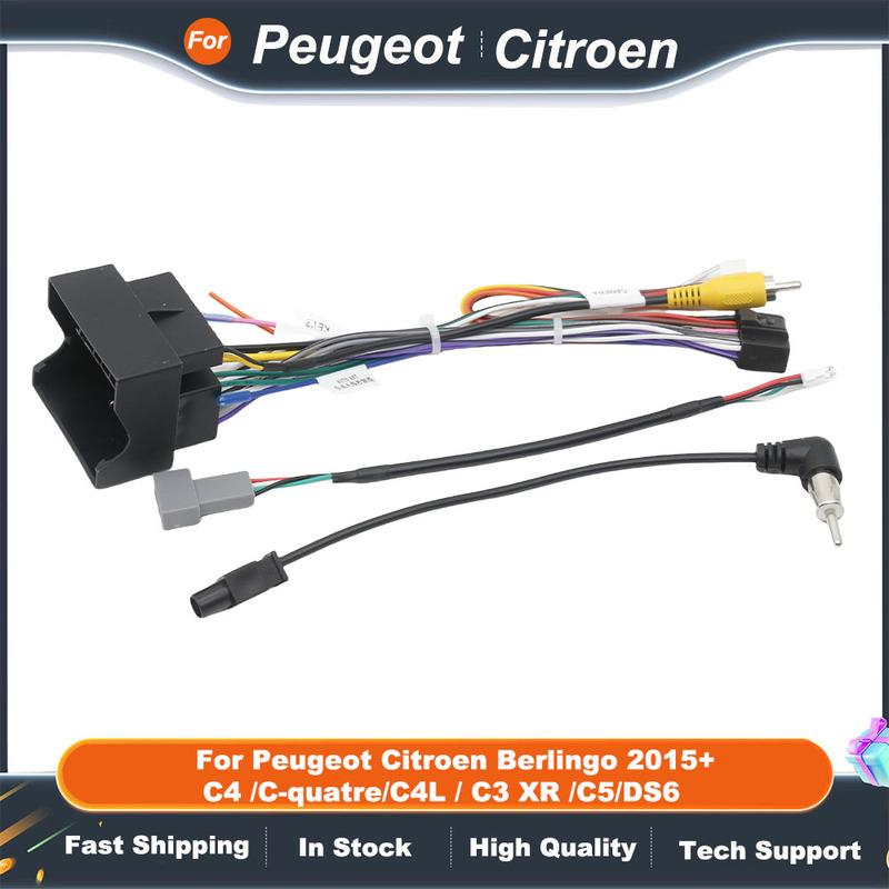 PSA-RZ-65 Canbus Box 16 Pin Autoradio Android Kabelbaum für Peugeot Citroen Berlingo 2015+ C4 /C-quatre/C4L / C3 XR /C5/DS6