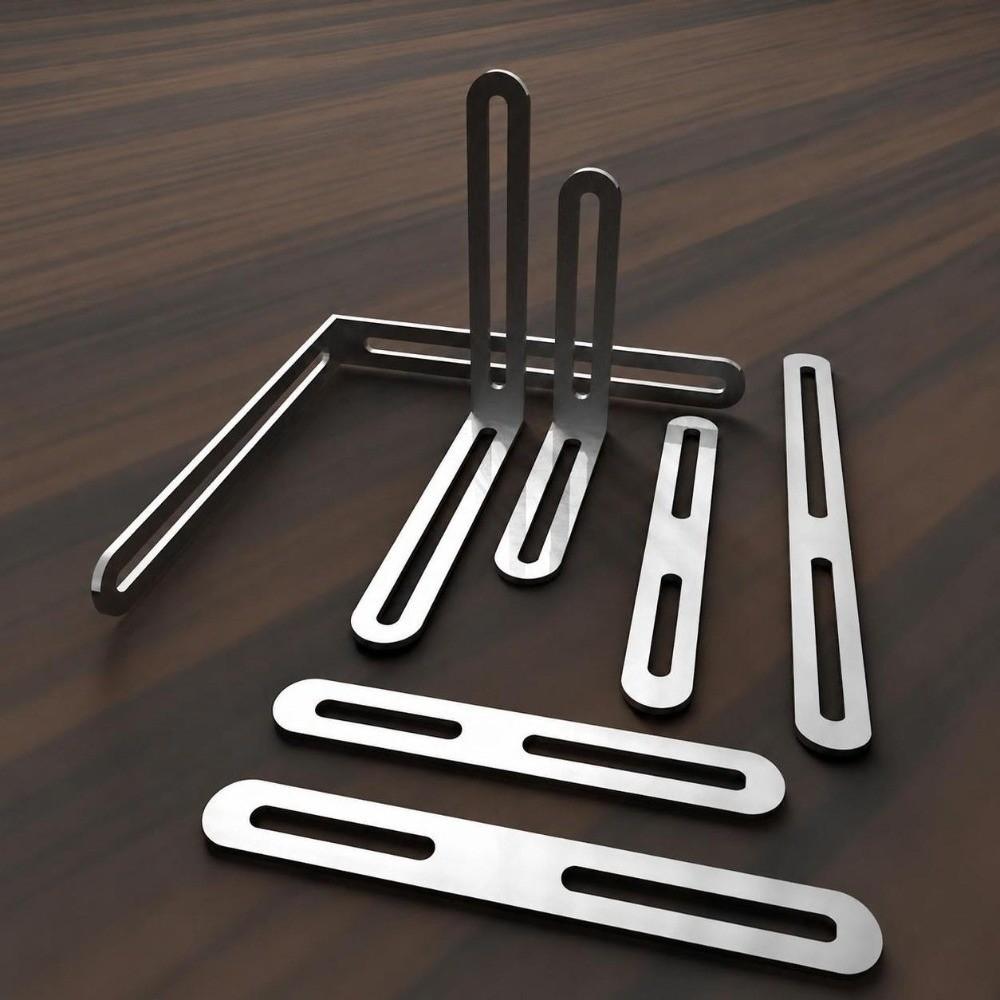 L-shaped Stainless Steel Angle Code Adjustable Load Bearing Right Angle Bracket Connector Furniture Fixer Shelf