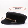 Spring And Autumn Woolen Hat Female Xiaoxiangfeng Elegant Cap Chain Versatile Student Hat Retro Trendy Navy Hat Beret