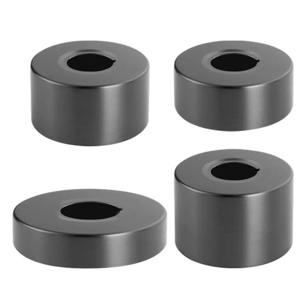 New Stainless Steel Shower Faucet Cover Grey Chrome Finish Shower Arm Flange Trim Cover
