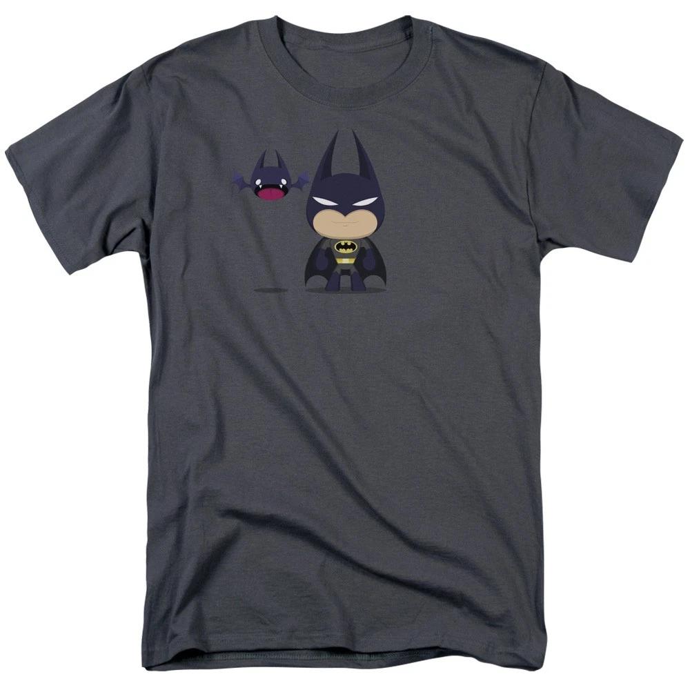 DC Comics - Batman - Cute Batman -  Unisex Short Sleeve Children s T-shirt - Gray 150