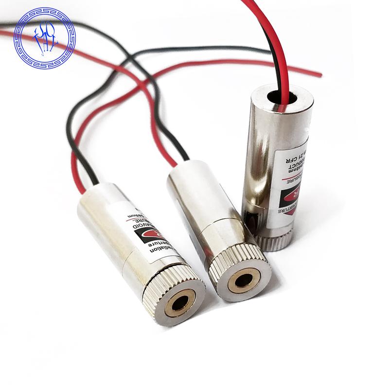 Customized Focus Adjustable 5mw 3-5v 520nm Green Straight Line Laser Module