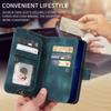Wallet Leather Zipper Purse Multi Card Slots Crossbody Lanyard Bag Case for iPhone 15 14 Plus 12 13 11 Pro Max for Samsung S23 S22 S21 S20 Ultra Plus
