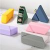 Large Capacity Silicone Pencil Case Stable Standing Pencil Bag  Student Children