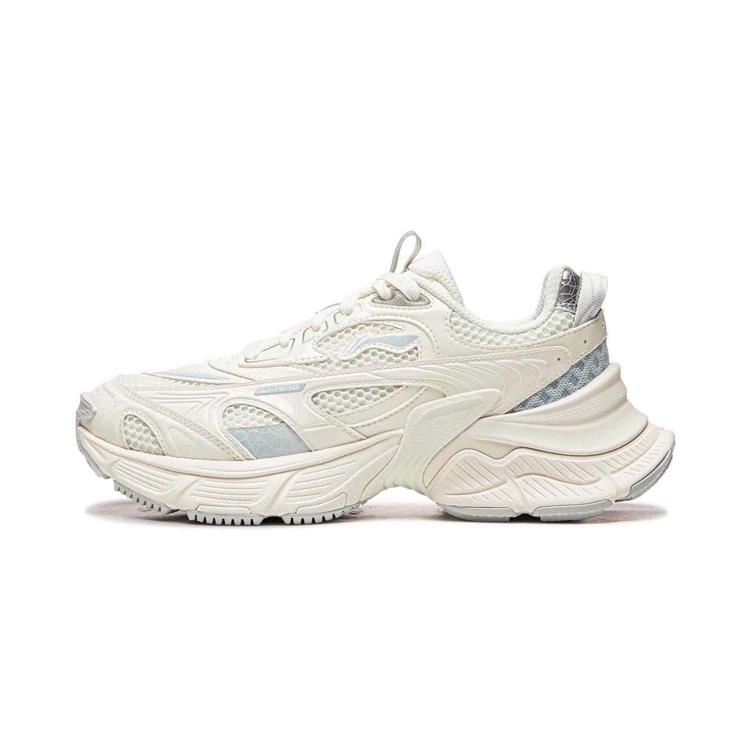 

Li Ning Xingji Cushioning Abrasion Resistant Breathable Low top Chunky Sneakers Women s Ivory AGCV354-8 37