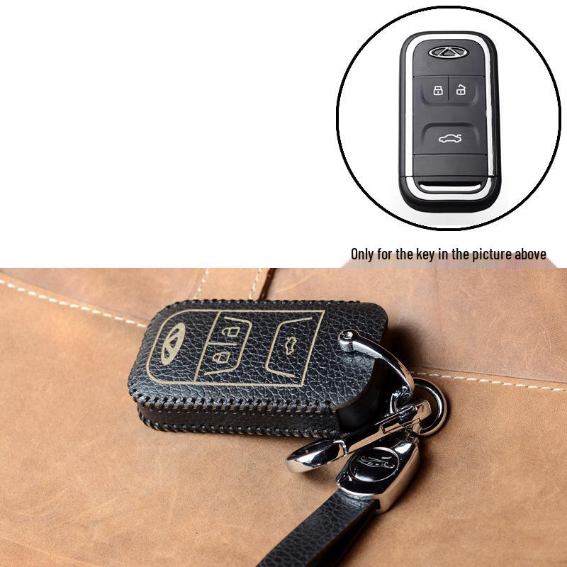 Chery Key Case: Genuine Cowhide for Tiggo 9/3/5/8 Plus, Arrizo 5/7, and Exeed Yaoguang