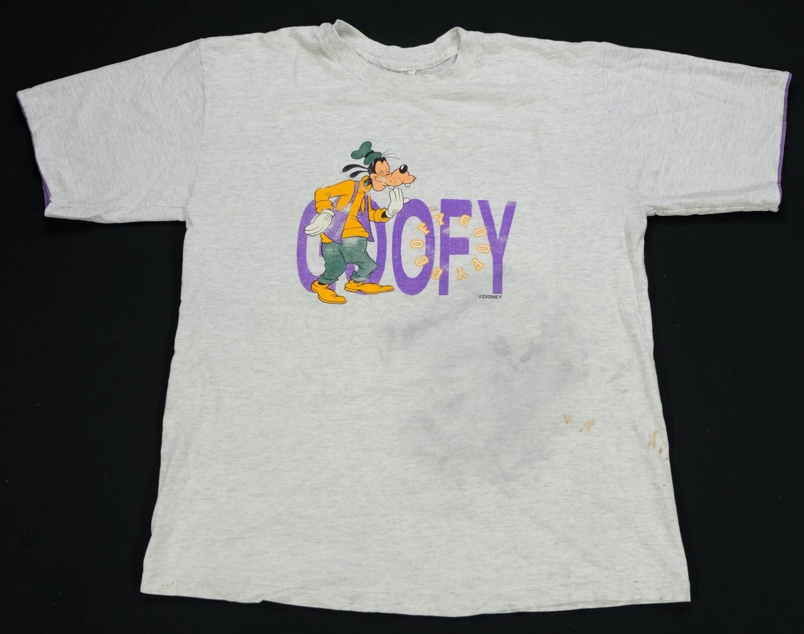 Rare Vintage CAROLINA CONNECTION Goofy Looney Tunes T Shirt 90s Disney Gray XL M