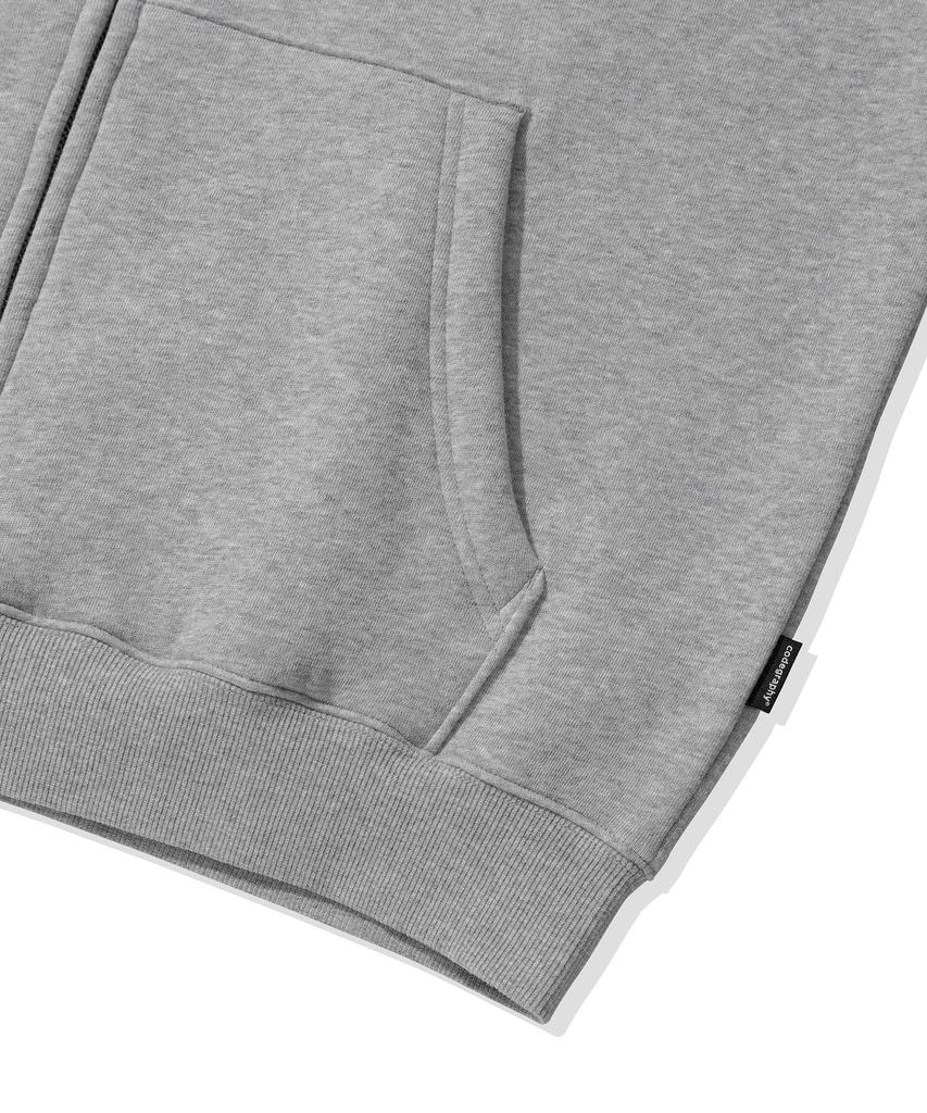 Cgp Arch Logo Boa Hoodie Zip-Up_Dark Grey