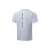 Li Ning Cool Tea T Casual Sports Letter Quick-Drying Comfortable Breathable Short Sleeve T-Shirt Men Tops Coin-Gray Flower-Gray ATSU725-3