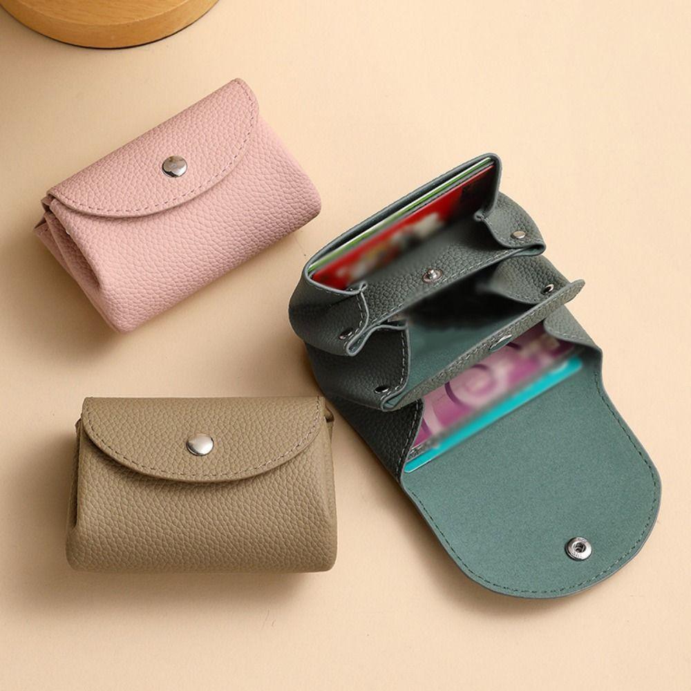 Portable Women's Wallet PU Leather Small Card Bag Unique Women’s Coin Purse  Unisex