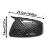 For Mercedes Benz A B Class W169 A160 W245 2008-2012 Sticker Carbon Black Side Rearview Mirror Cover Caps Shell Lid
