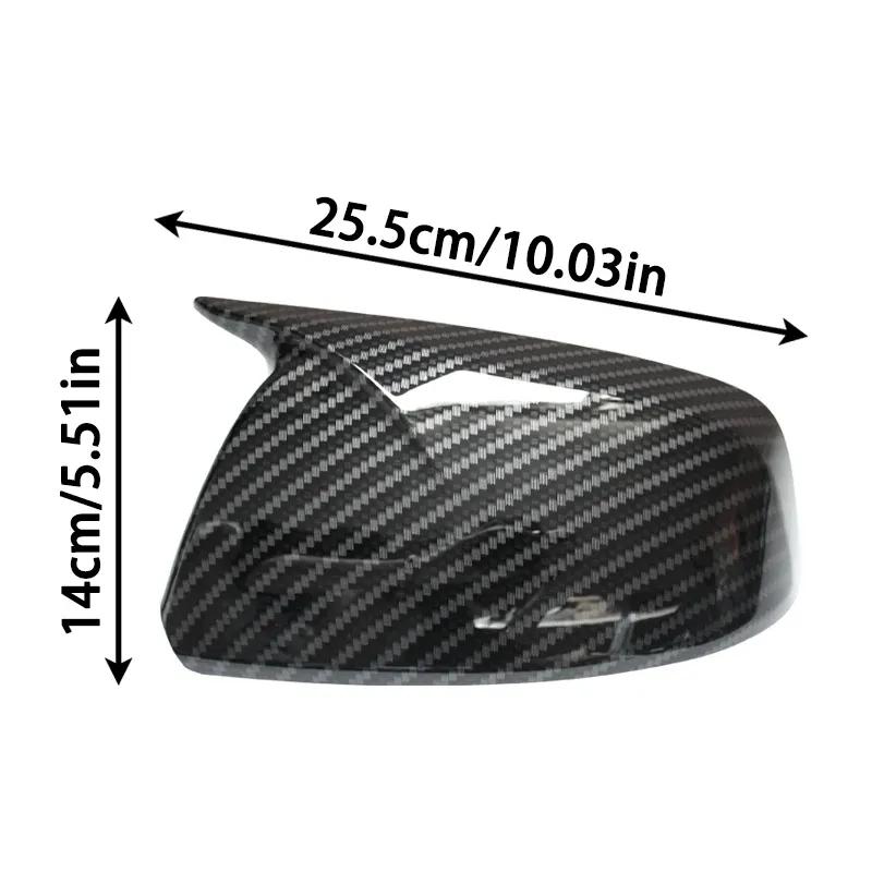 For Mercedes Benz A B Class W169 A160 W245 2008-2012 Sticker Carbon Black Side Rearview Mirror Cover Caps Shell Lid