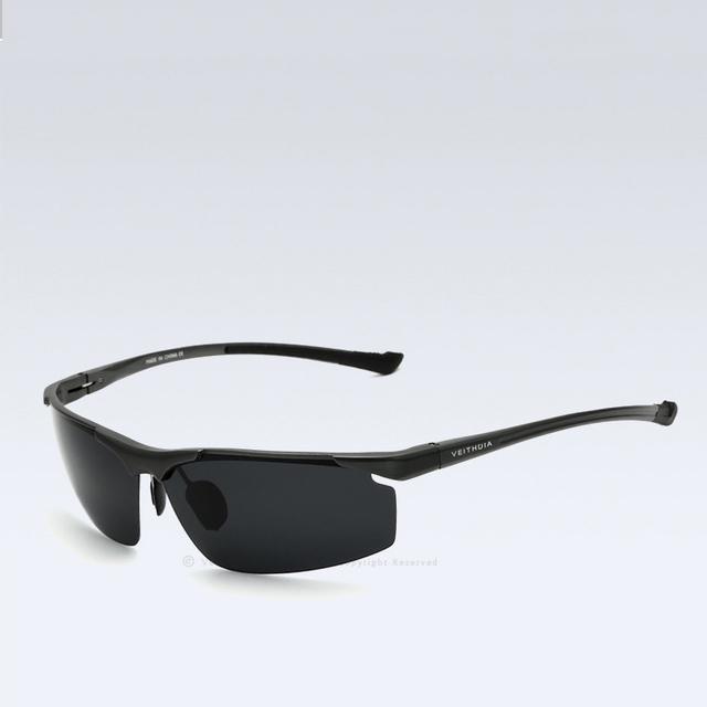 

Алюминиевые магниевые мужские солнцезащитные очки без оправы, поляризационные аксессуары UV400 для мужчин, зеркало с синим покрытием серый