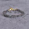 Natural Labradorite bracelet Dainty faceted labradorite beaded Gemstone Bracelet small beaded bracelets for women Bridesmaid jewelry