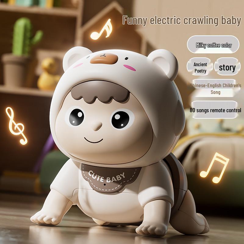 Electric Educational Baby Toys for Crawling & Head Lifting Practice - Ages 0-1