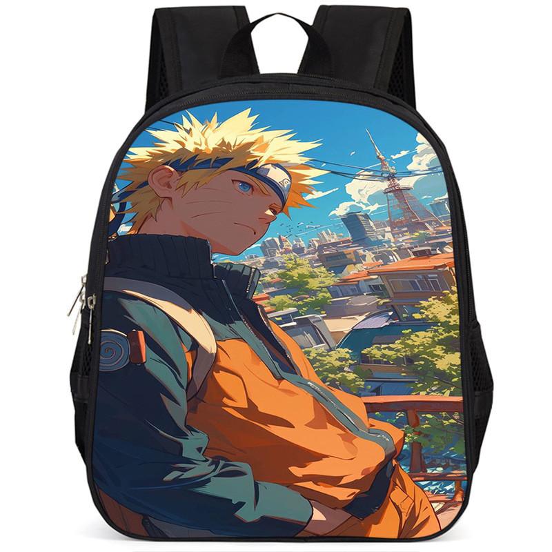 Naruto 15-inch Large Capacity Backpack Lightweight Oxford Cloth School Bag For Kids
