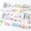 4 Rollen Frisches Farbverlauf Gitter Washi Tape für Klebende Schulsachen Tagebuch Journal DIY Planer Scrapbooking