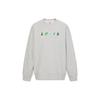 Levis Letter Print Crew Neck Pullover Sweatshirt Men Sweatshirt Gray 38712-0176