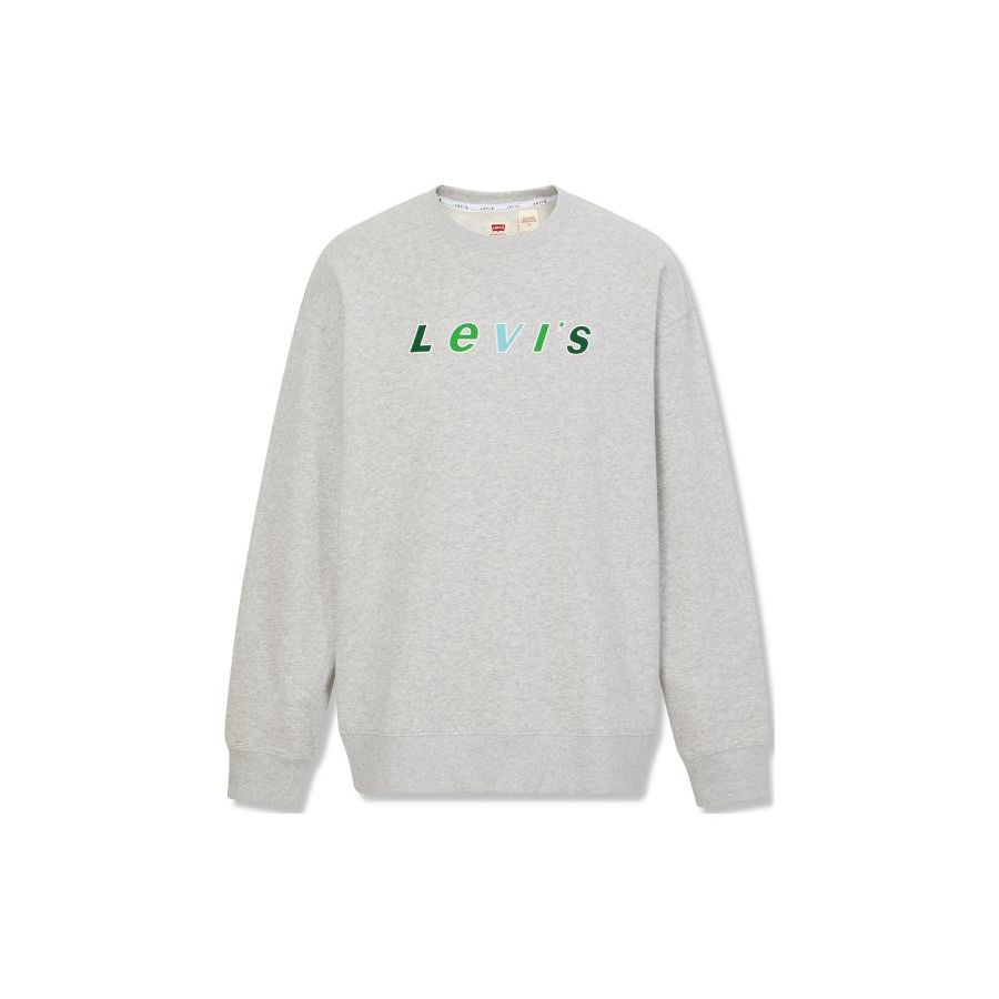 

Толстовка с круглым вырезом Levis Letter Print, мужская толстовка, серая 38712-0176 M