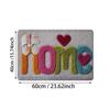 Anti Slip Letter Absorbent Mat Flower Door Mat Stain-resistant Bathroom Mat  Wet Areas