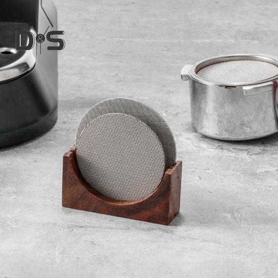 Bldrwer Koffiefilter, filterhouder, opbergrek voor koffiefilters van hout, organizer voor filterpapier, universeel, zwart