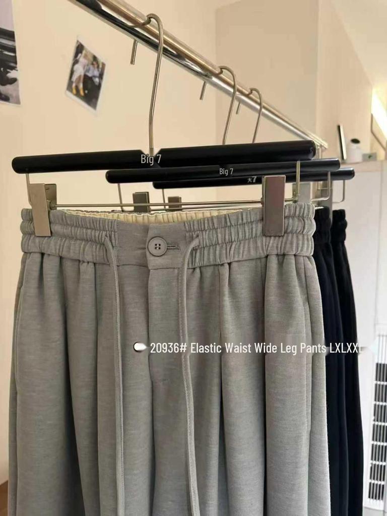 Da7 Women's Korean Style High Waist Wide Leg Casual Pants, Plus Size, Spring Collection