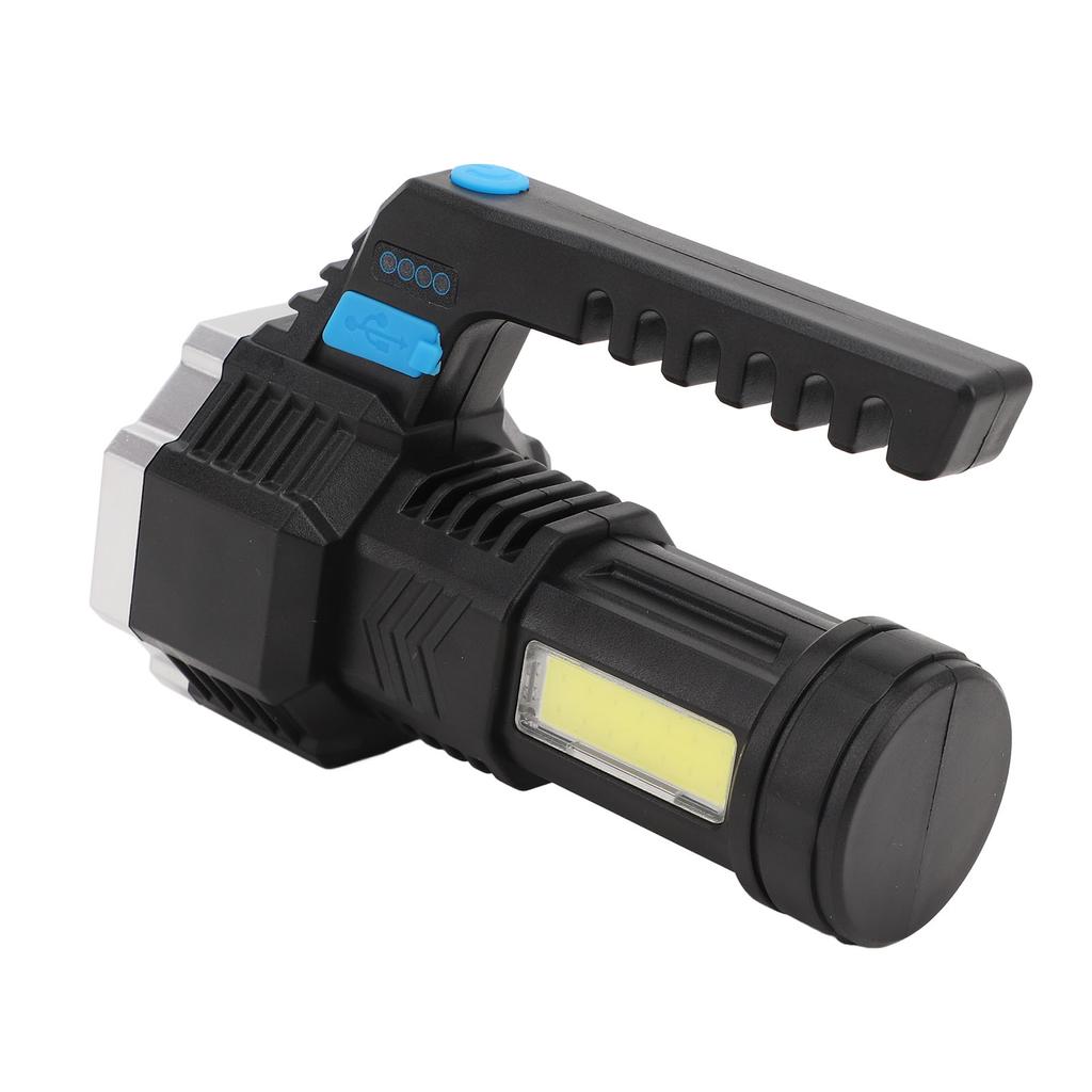 Handheld Flashlight Spotlight USB Rechargeable Multifunctional Flashlight Searchlight with Power