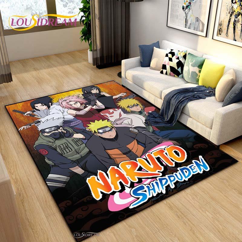Bandai Naruto Cartoon Anime Carpet for Living Room Bedroom Cute Rugs Kitchen Door Kids Un-slip Floor Mats Alfombra Birthday Gift