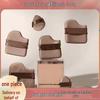 Guo Chocolate Biscuit Puff: Non-absorbent, Bouncy, Dual-use Makeup Tool with a Small Sponge Puff Set.