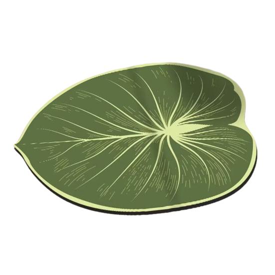 Realistic 3D Leaf Rug Irregular Leaf Shaped Floor Mat Anti Doormat for Bathroom Slip Green Leaf