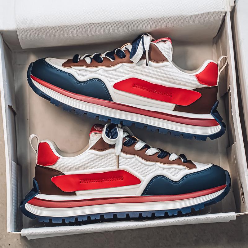 2026 Herren Frühling Trendige Marke N Slip Netz Atmungsaktiv Lässig Laufen Sportschuhe Trendig Vielseitig Dicke Sohle Klobige Sneaker