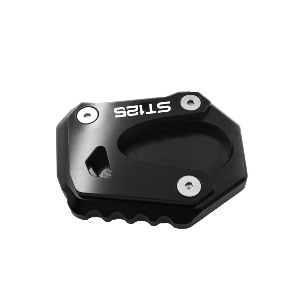 Pour Honda Dax ST125 2022 2023 DAX ST125 Moto CNC Béquille Latérale Support de Pied Extension de Béquille Plaque de Support Béquille Élargie (Noir)