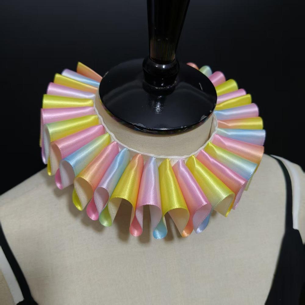 Vintage Neck Ruffled Collar Victorian Costume Renaissance False Collar  Party Costume Style 1