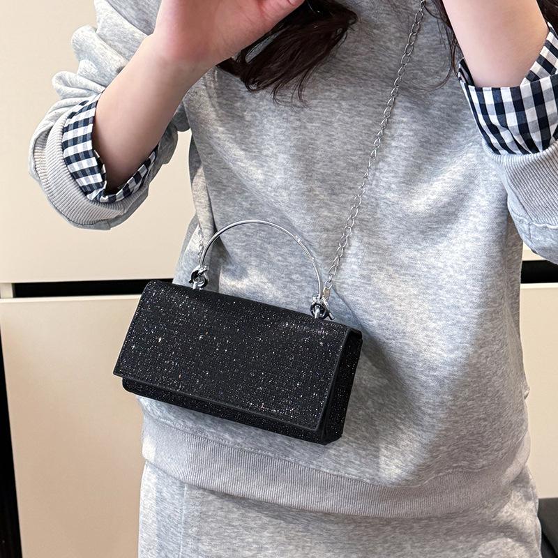 New Full Diamond Shiny Handbag Birthday Wedding Banquet Dinner Bag Shoulder Bag Messenger Bag Handbag