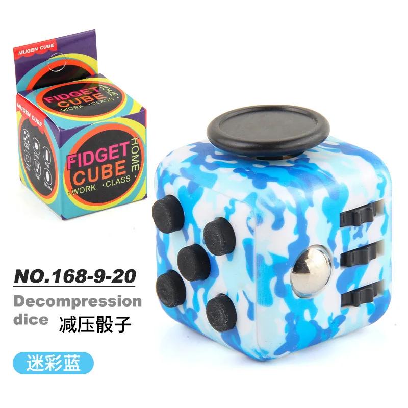 Solid Color Fidget Decompression Dice for Release Stress Autism Anxiety Relieve Adult Kids Stress Relief Anti-Stress Fidget Toys