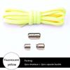 Elastic No Tie Shoelaces Semicircle Shoe Laces For Kids and Adult Sneakers Shoelace Quick Lazy Metal Lock Laces Shoe Strings