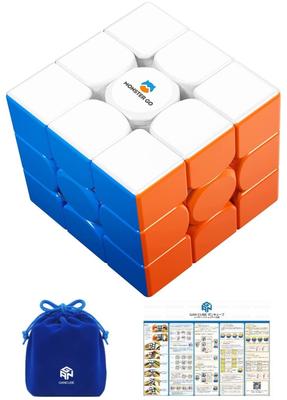 [Authentic ProductIncludes Japanese Solution Instructions & Storage Pouch] Monster Go Magnetic 3x3 MG3M EDU Magic Cube with 48 Magnets, Monster Go
