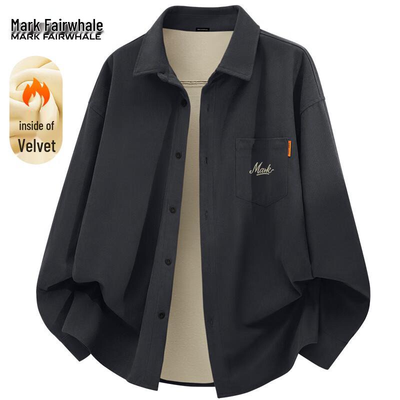 Mark Fairwhale Men's Autumn/Winter Corduroy Lapel Shirt