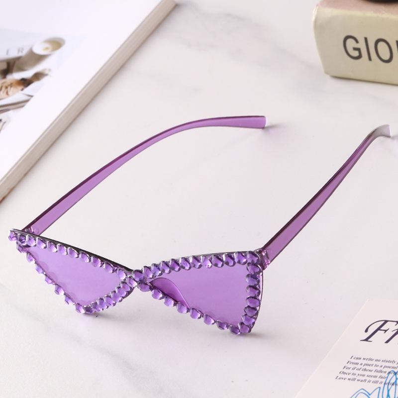 Handmade Triangle Butterfly Sunglasses: Women's Fashion Party Shades
