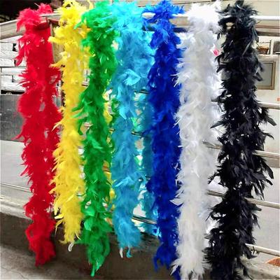 Strisce di Piume di Tacchino da 40g per Decorazioni Nuziali Fai da Te e Bouquet