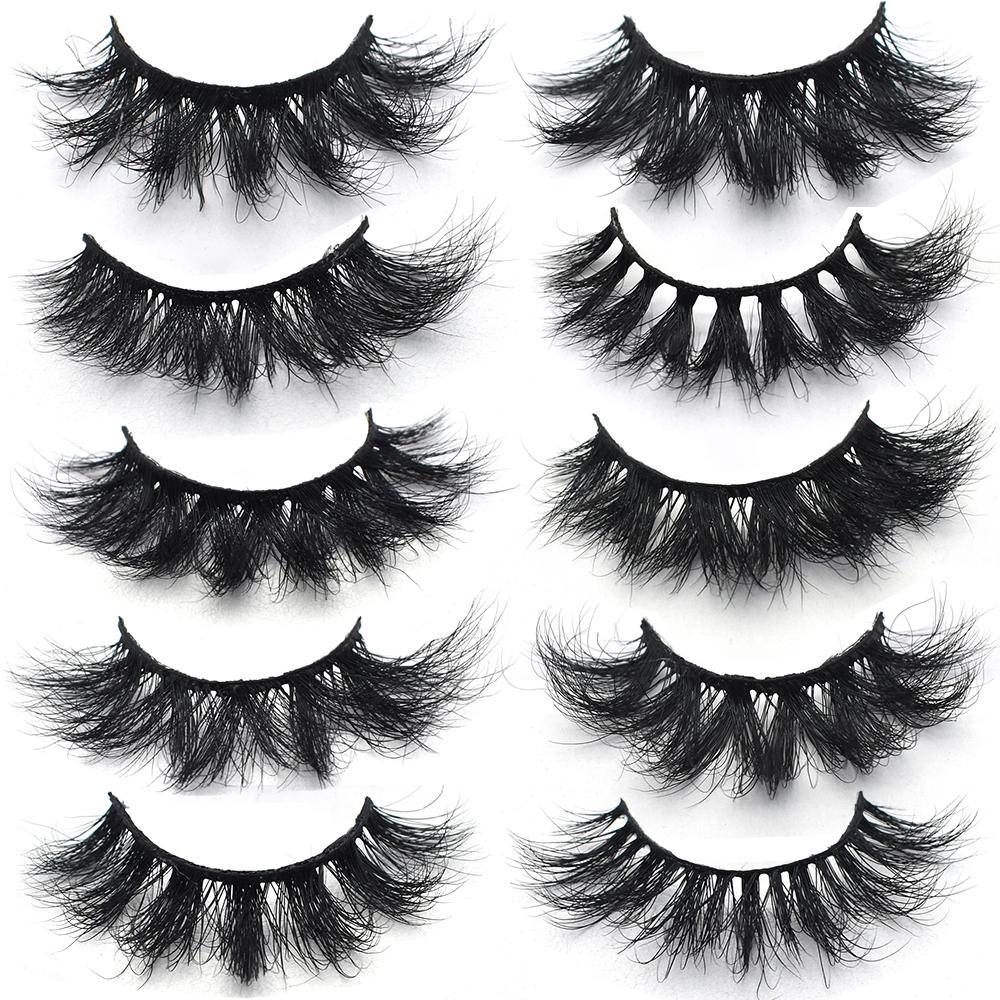 FOXESJI 3D Mink False Eyelashes Fluffy High Volume Eye Lashes Natural Wispy Full Strip Mink Eyelash Extension Bulk Lash Makeup