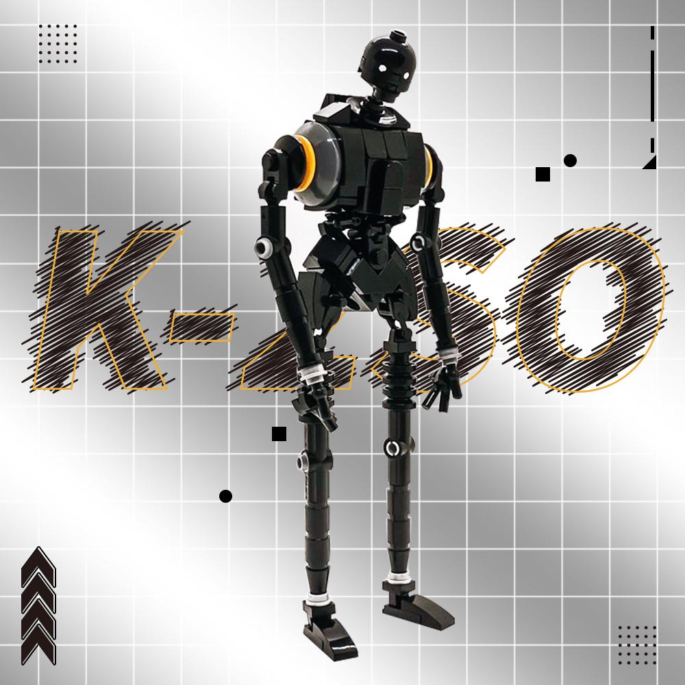 Gobricks MOC Building Block K-2SO Robot Trooper Rogue One Action Figure Toys Construction Space  Series Gift For Kids