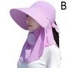 Summer Quick Dryng UV Protection Sun Visor Face Neck Cover Outdoor Fishing Cycling Hiking Wide Brim Shawl Sunscreen Ponytail Cap