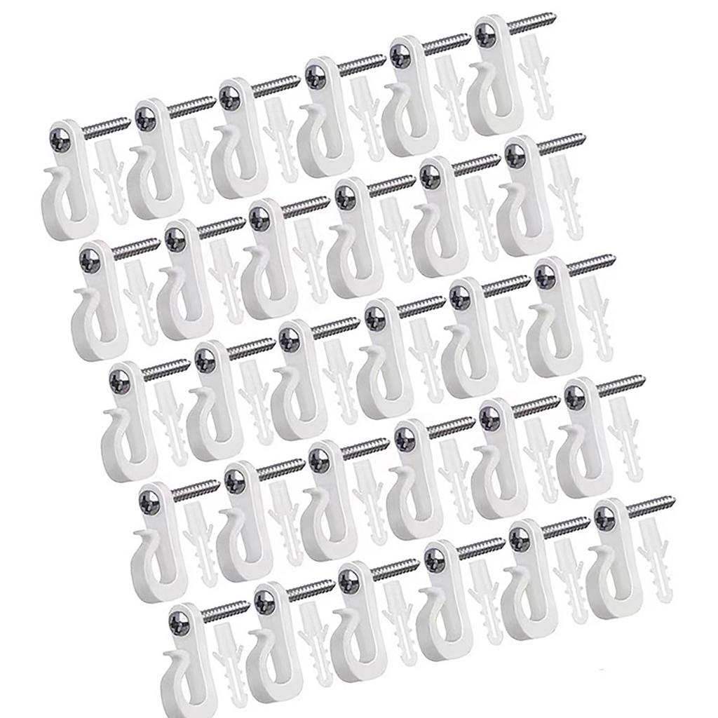 Wielofunkcyjny Hak Rynnowy Zewnętrzny Wielokrotnego Użytku Hak S Akcesorium Domowe do Łatwego Zawieszania Świątecznych Światełek i Dekoracji