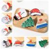 Christmas Sock Christmas Hair Claw Christmas Hat Small Shark Clip Cute Santa Claus Hairpin  Girl
