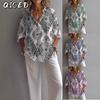Women's Fashion Casual Long Sleeve V Neck Blouses & Shirts