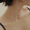 Modernlike 14k GF Silver 2mm Fine Freshwater Pearl Necklace