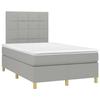 VidaXL Sommier à lattes de Lit avec Matelas et LED, Lit Rembourré, Lit Double, Lit Adulte de Chambre à Coucher Intérieur, 3270246
